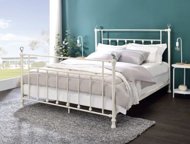 Comet Queen Bed; White Finish BD00134Q