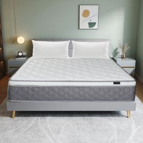 Mattress 10 Inch Gray and white (size: Full Size)